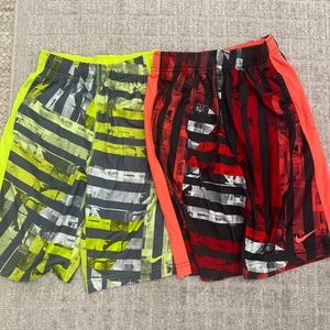 Set of 2 boys dri fit Nike shorts basketball shorts size M